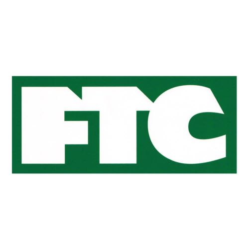 FTC STICKER エフティーシー ステッカー LOGO 8 INCH GREEN/WHITE スケートボード スケボー
