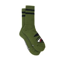  TOY MACHINE SOCKS トイマシーン ソックス 靴下 SECT EYE ARMY GREEN スケートボード スケボー 3