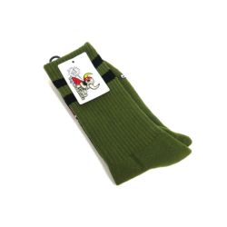  TOY MACHINE SOCKS トイマシーン ソックス 靴下 SECT EYE ARMY GREEN スケートボード スケボー 4