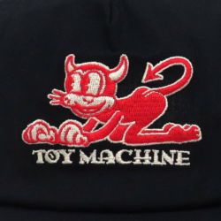  TOY MACHINE CAP トイマシーン キャップ TOONS DEVI SNAPBACK BLACK スケートボード スケボー 4