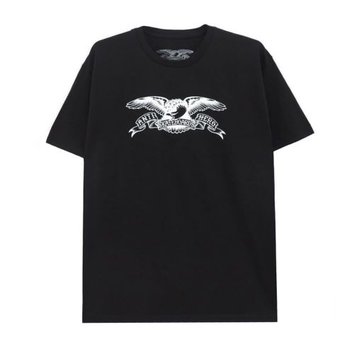 ANTIHERO T-SHIRT アンチヒーロー Tシャツ BASIC EAGLE BLACK/WHITE スケートボード スケボー 