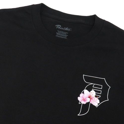 PRIMITIVE T-SHIRT プリミティブ Tシャツ SAKURA BLACK スケートボード 