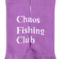 CHAOS FISHING CLUB SOCKS カオスフィッシングクラブ ソックス 靴下 1 PACK LOGO PURPLE スケートボード スケボー 4