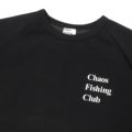 CHAOS FISHING CLUB LONG SLEEVE カオスフィッシングクラブ ロングスリーブTシャツ LOGO RAGLAN BLACK スケートボード スケボー 2