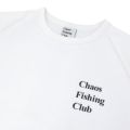 CHAOS FISHING CLUB LONG SLEEVE カオスフィッシングクラブ ロングスリーブTシャツ LOGO RAGLAN WHITE スケートボード スケボー 2