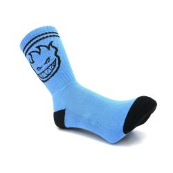 SPITFIRE SOCKS スピットファイヤー ソックス 靴下 BIGHEAD LIGHT BLUE/BLACK スケートボード スケボー 