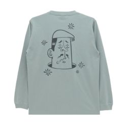 CALIFORNIA STREET LONG SLEEVE カリフォルニアストリート ロングスリーブTシャツ HUNTING by ESOW SMOKEY GREEN スケートボード スケボー 