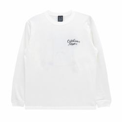 CALIFORNIA STREET LONG SLEEVE カリフォルニアストリート ロングスリーブTシャツ HUNTING by ESOW WHITE スケートボード スケボー 1