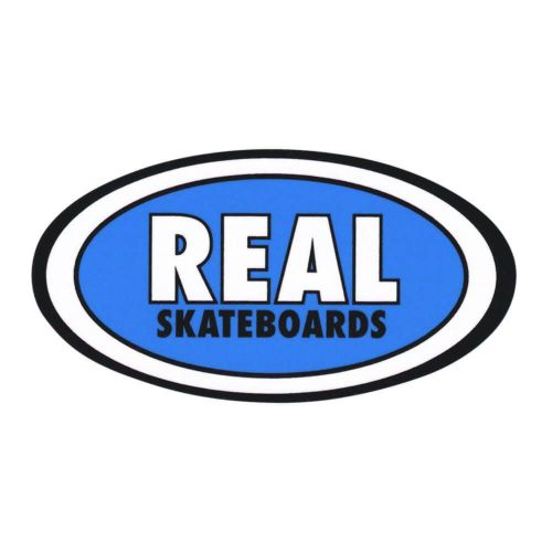 REAL STICKER リアル ステッカー CLASSIC OVAL MEDIUM 440 BLUE スケートボード スケボー