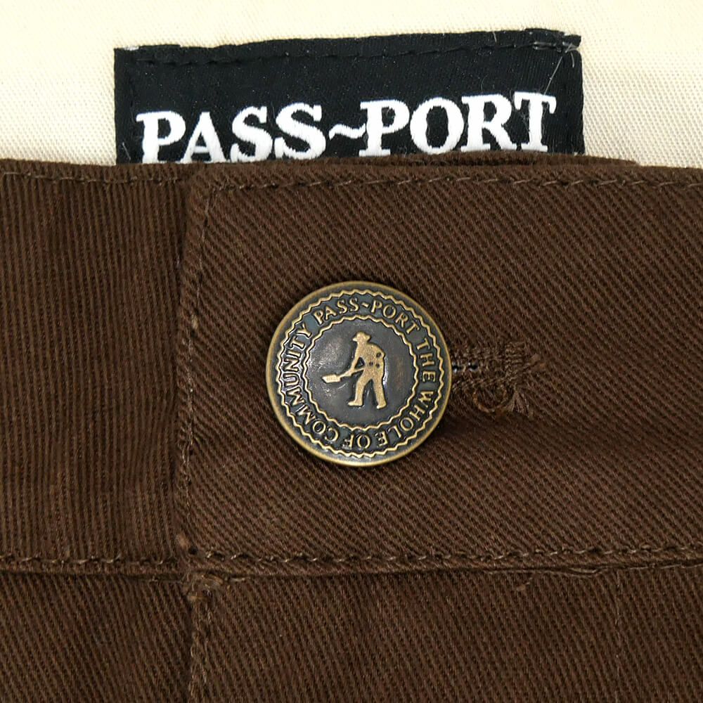 PASS~PORT PANTS パスポート パンツ ジーンズ LEAGUES CLUB R41 BROWN スケートボード スケボー 2