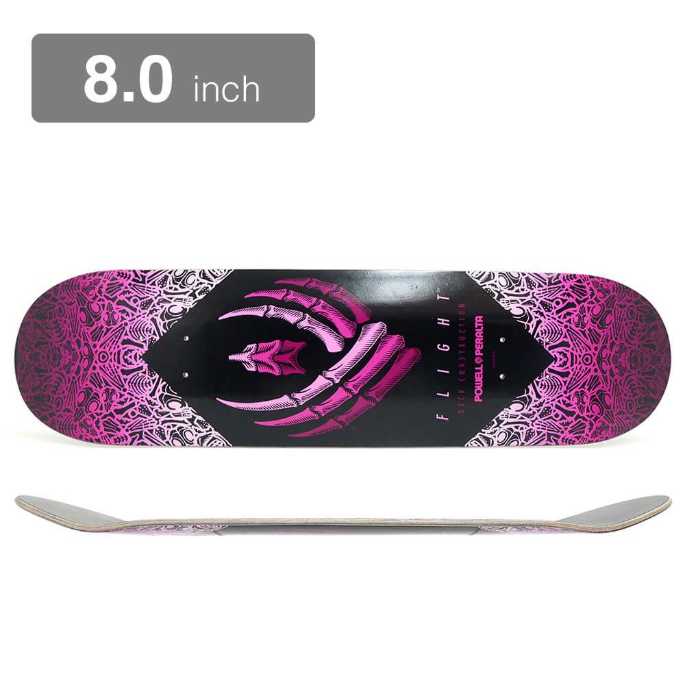 POWELL PERALTA DECK パウエルペラルタ デッキ TEAM BONES PINK FLIGHT 8.0 スケートボード スケボー