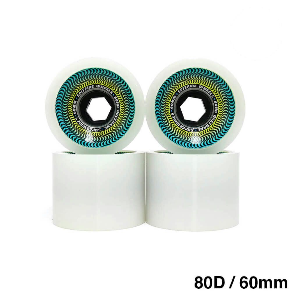 SPITFIRE WHEEL スピットファイヤー ソフトウィール（クルーザー） 80HD SUPERWIDES アイスグレー 60mm スケートボード スケボー