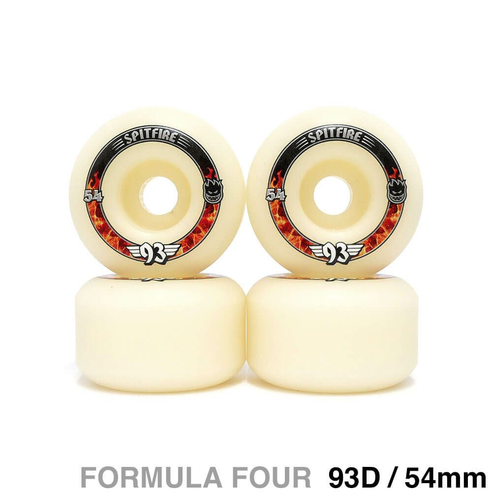 SPITFIRE WHEEL スピットファイヤー ウィール FORMULA FOUR (F4) RADIALS 93D SOFT SLIDERS 54mm スケートボード スケボー
