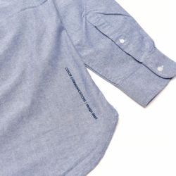 COLOR COMMUNICATIONS LONG SLEEVE カラーコミュニケーションズ 長袖シャツ DRIP EMB OXFORD BLUE スケートボード スケボー 2