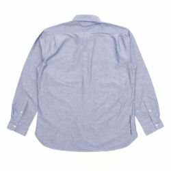 COLOR COMMUNICATIONS LONG SLEEVE カラーコミュニケーションズ 長袖シャツ DRIP EMB OXFORD BLUE スケートボード スケボー 3