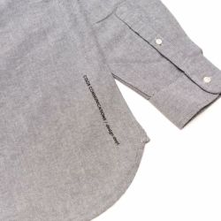 COLOR COMMUNICATIONS LONG SLEEVE カラーコミュニケーションズ 長袖シャツ DRIP EMB OXFORD GREY スケートボード スケボー 2