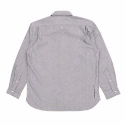 COLOR COMMUNICATIONS LONG SLEEVE カラーコミュニケーションズ 長袖シャツ DRIP EMB OXFORD GREY スケートボード スケボー 3