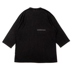 COLOR COMMUNICATIONS LONG SLEEVE カラーコミュニケーションズ 7分袖Tシャツ HANDWRITE CHAIN LETTER BLACK スケートボード スケボー 3