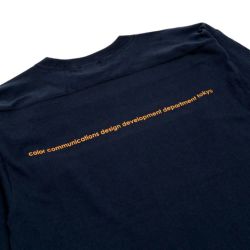 COLOR COMMUNICATIONS LONG SLEEVE カラーコミュニケーションズ 7分袖Tシャツ 33 DEPT. NAVY スケートボード スケボー 2