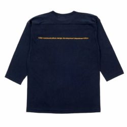 COLOR COMMUNICATIONS LONG SLEEVE カラーコミュニケーションズ 7分袖Tシャツ 33 DEPT. NAVY スケートボード スケボー 3