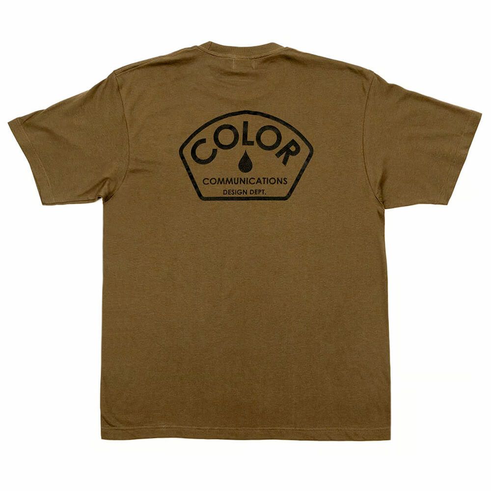 COLOR COMMUNICATIONS T-SHIRT カラーコミュニケーションズ Tシャツ DESIGN DEPT. SPOT OLIVE スケートボード スケボー 