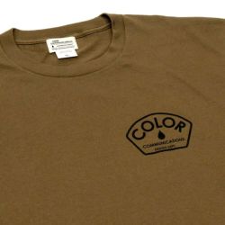 COLOR COMMUNICATIONS T-SHIRT カラーコミュニケーションズ Tシャツ DESIGN DEPT. SPOT OLIVE スケートボード スケボー 2