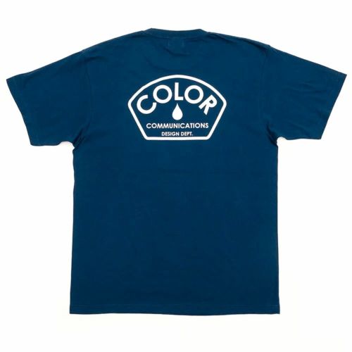 COLOR COMMUNICATIONS T-SHIRT カラーコミュニケーションズ Tシャツ DESIGN DEPT. SPOT INDIGO スケートボード スケボー 