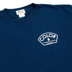 COLOR COMMUNICATIONS T-SHIRT カラーコミュニケーションズ Tシャツ DESIGN DEPT. SPOT INDIGO スケートボード スケボー 2