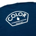 COLOR COMMUNICATIONS T-SHIRT カラーコミュニケーションズ Tシャツ DESIGN DEPT. SPOT INDIGO スケートボード スケボー 3
