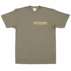 COLOR COMMUNICATIONS T-SHIRT カラーコミュニケーションズ Tシャツ PAINT COMPANY 2 MOSS GREY スケートボード スケボー 