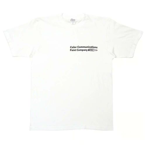 COLOR COMMUNICATIONS T-SHIRT カラーコミュニケーションズ Tシャツ PAINT COMPANY 2 WHITE スケートボード スケボー 