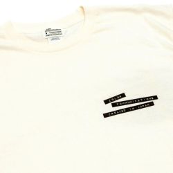 COLOR COMMUNICATIONS T-SHIRT カラーコミュニケーションズ Tシャツ EMBOSSING LABEL IVORY スケートボード スケボー 1