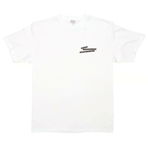 COLOR COMMUNICATIONS T-SHIRT カラーコミュニケーションズ Tシャツ EMBOSSING LABEL WHITE スケートボード スケボー 