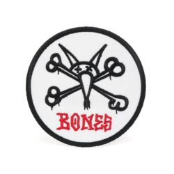 POWELL PERALTA PATCH パウエルペラルタ ワッペン VATO RAT WHITE 3.5INCH スケートボード スケボー