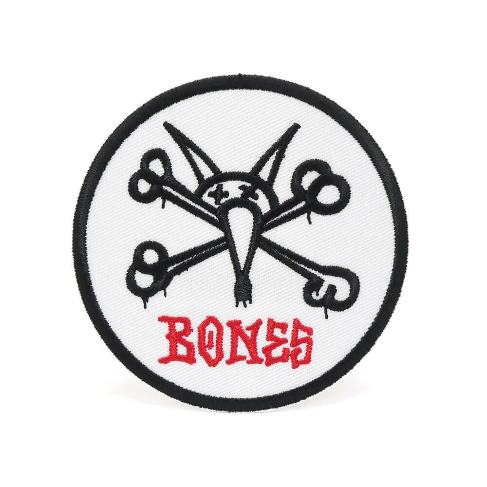 POWELL PERALTA PATCH パウエルペラルタ ワッペン VATO RAT WHITE 3.5INCH スケートボード スケボー