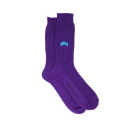 TIGHTBOOTH（TBPR）SOCKS タイトブース ソックス 靴下 COLLEGE WAFFLE PURPLE スケートボード スケボー 3