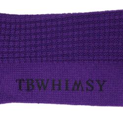 TIGHTBOOTH（TBPR）SOCKS タイトブース ソックス 靴下 COLLEGE WAFFLE PURPLE スケートボード スケボー 5