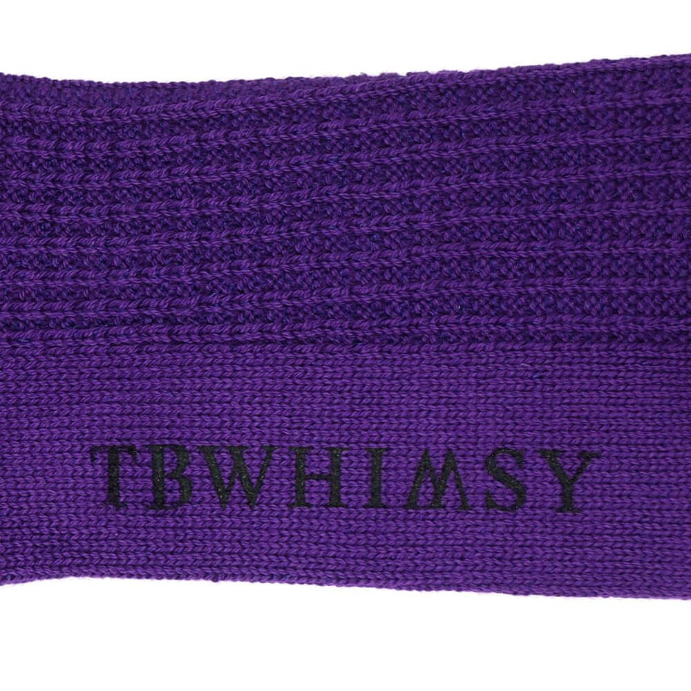 TIGHTBOOTH（TBPR）SOCKS タイトブース ソックス 靴下 COLLEGE WAFFLE PURPLE スケートボード スケボー 5
