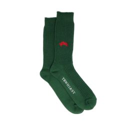  TIGHTBOOTH（TBPR）SOCKS タイトブース ソックス 靴下 COLLEGE WAFFLE OLIVE スケートボード スケボー 3