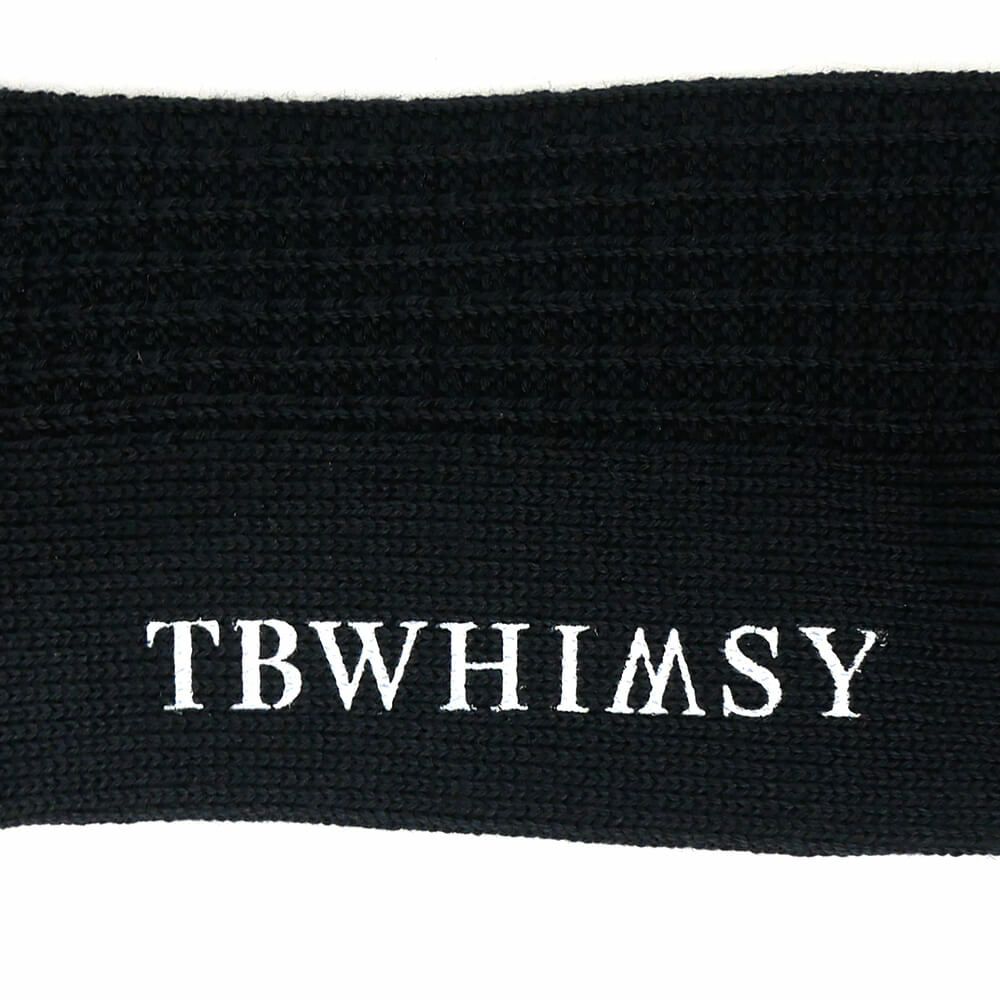 TIGHTBOOTH（TBPR）SOCKS タイトブース ソックス 靴下 COLLEGE WAFFLE BLACK スケートボード スケボー 5