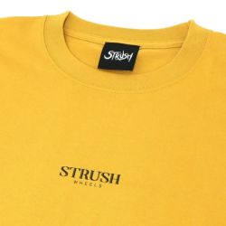 STRUSH T-SHIRT ストラッシュ Tシャツ BABU HAZY YELLOW スケートボード スケボー 2