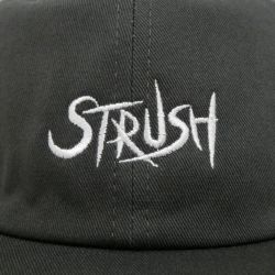 STRUSH CAP ストラッシュ キャップ SCRIPT EMB STRAPBACK OLIVE スケートボード スケボー 4