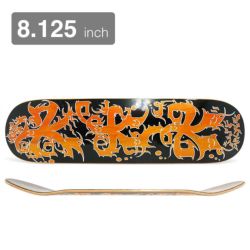 GX1000 DECK ジーエックス1000 デッキ JEFF CARLYLE STAR STACK BLACK ORANGE STAIN 8.125 スケートボード スケボー