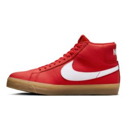 NIKE SB SHOES ナイキSB シューズ スニーカー ZOOM BLAZER MID ISO FJ1680-600 RED/WHITE/GUM スケートボード スケボー 4