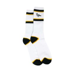 ANTIHERO SOCKS アンチヒーロー ソックス 靴下 BASIC PIGEON EMB WHITE/BLACK/YELLOW スケートボード スケボー 3