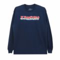 KROOKED LONG SLEEVE クルキッド ロングスリーブTシャツ SKATEBOARDIN NAVY スケートボード スケボー 