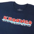 KROOKED LONG SLEEVE クルキッド ロングスリーブTシャツ SKATEBOARDIN NAVY スケートボード スケボー 1