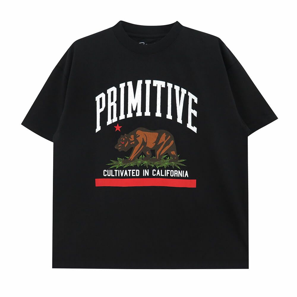 PRIMITIVE T-SHIRT プリミティブ Tシャツ CULTIVATED HW BLACK スケートボード スケボー 