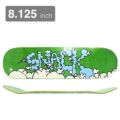 SNACK DECK スナック デッキ TEAM VAPORZ GREEN STAIN 8.125 スケートボード スケボー