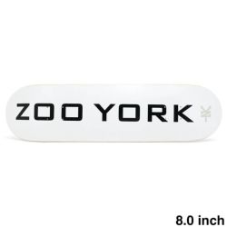 ZOO YORK DECK ズーヨーク デッキ TEAM OG 95 LOGO BLOCK WHITE 8.0 スケートボード スケボー